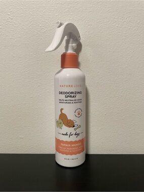 Nature Love Deodorizing Spray Dog Pet Cat NEW Moisturizing Papaya Mango 8oz